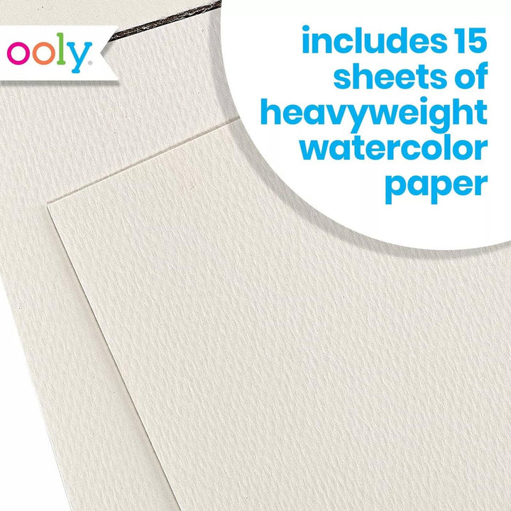 Ooly Chroma Blends: Watercolor Pad (8" x 10"; 20 Sheets) Paint Ooly