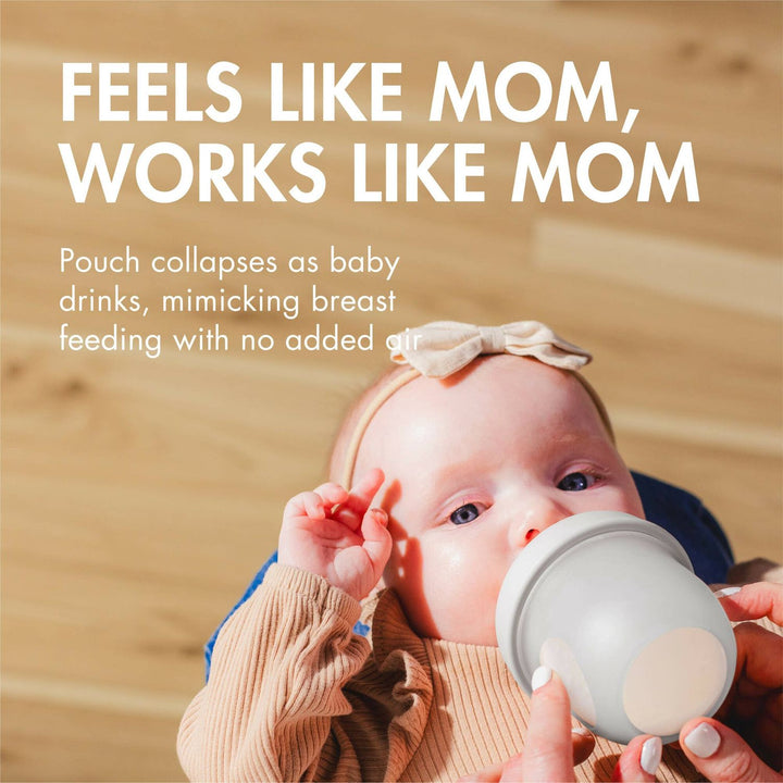 Boon Nursh Bottle 4 Oz. - 3 Bottles - Gray Multicolor Bottles &amp; Sippies Boon
