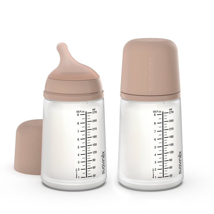 Suavinex Zerø.Zerø™ LRG Bottle, Medium Flow, 2PK Bottles &amp; Sippies Suavinex Medium