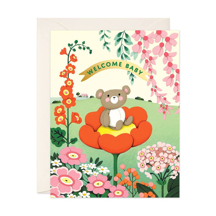 Teddy Bear Baby Greeting Card Greeting Card JooJoo Paper