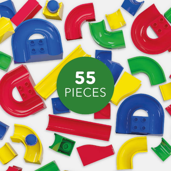 Hubelino 55-Piece Run Elements Set Marble Run Haba