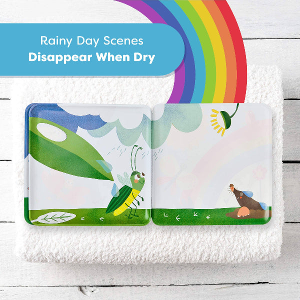 Haba Magic Rain Fun Color Changing Bath Book bath book Haba