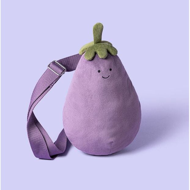 Jellycat Amuseables Eggplant Bum Bag Bags Jellycat
