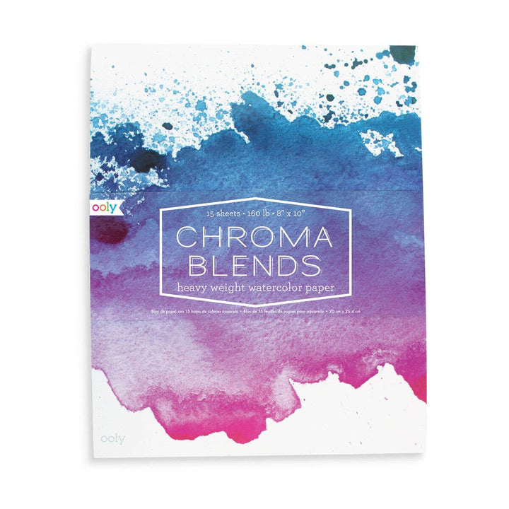 Ooly Chroma Blends: Watercolor Pad (8" x 10"; 20 Sheets) Paint Ooly