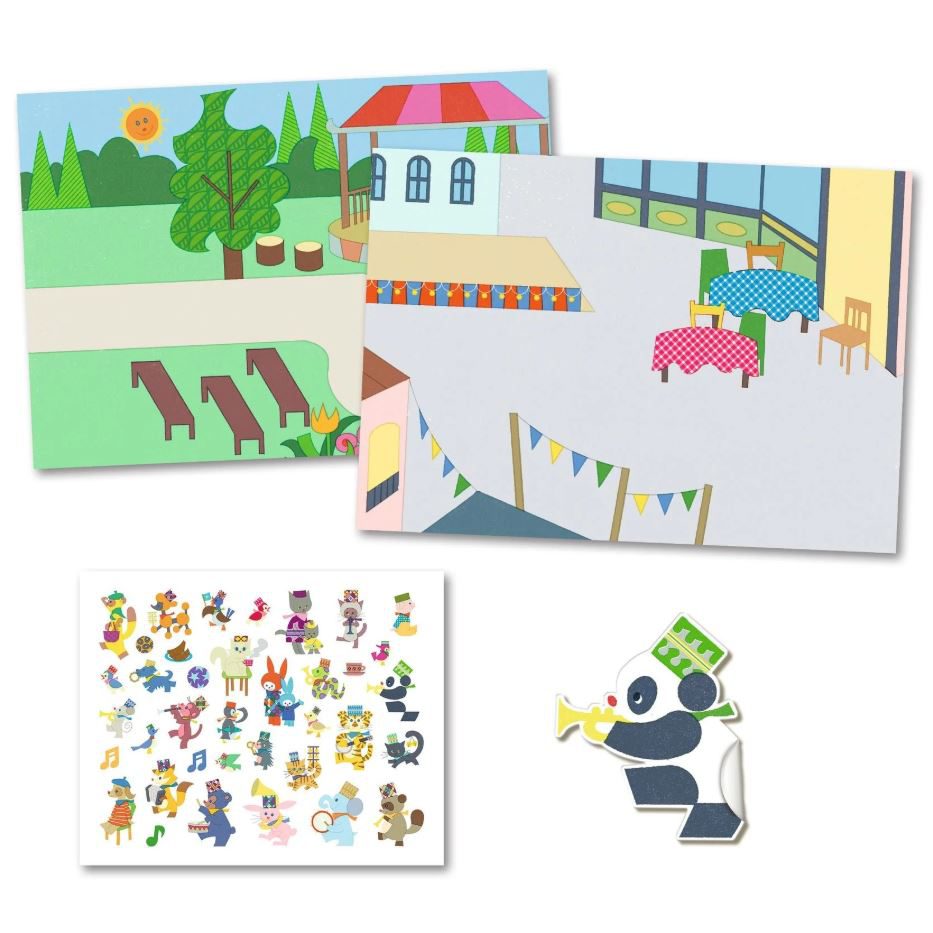 Djeco Fanfare Repositionable Stickers