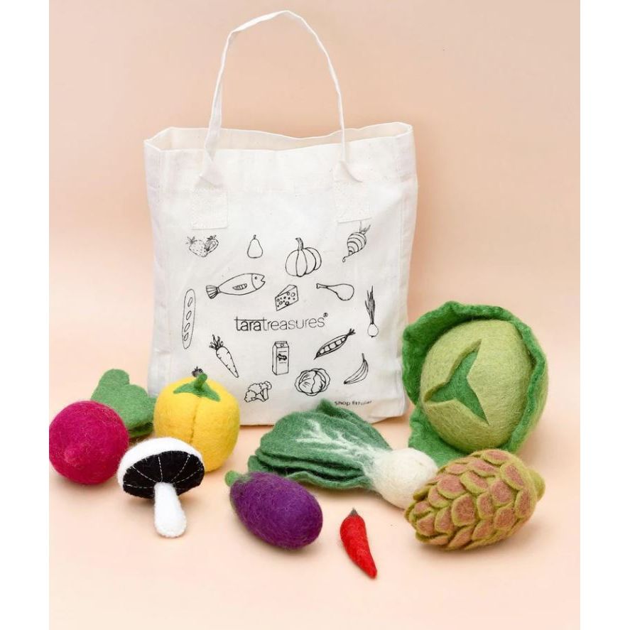 Tara Treasures Felt Food Groups Play Food - Vegetables Felt Toy Tara Treasures