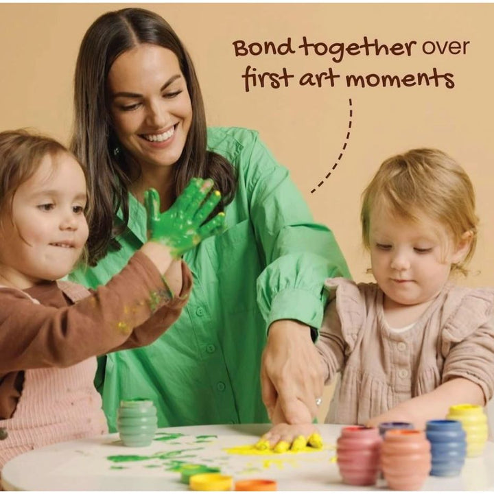 Honeysticks Non Toxic Finger Paint (6 Bright Colors) Finger Paint Honeysticks