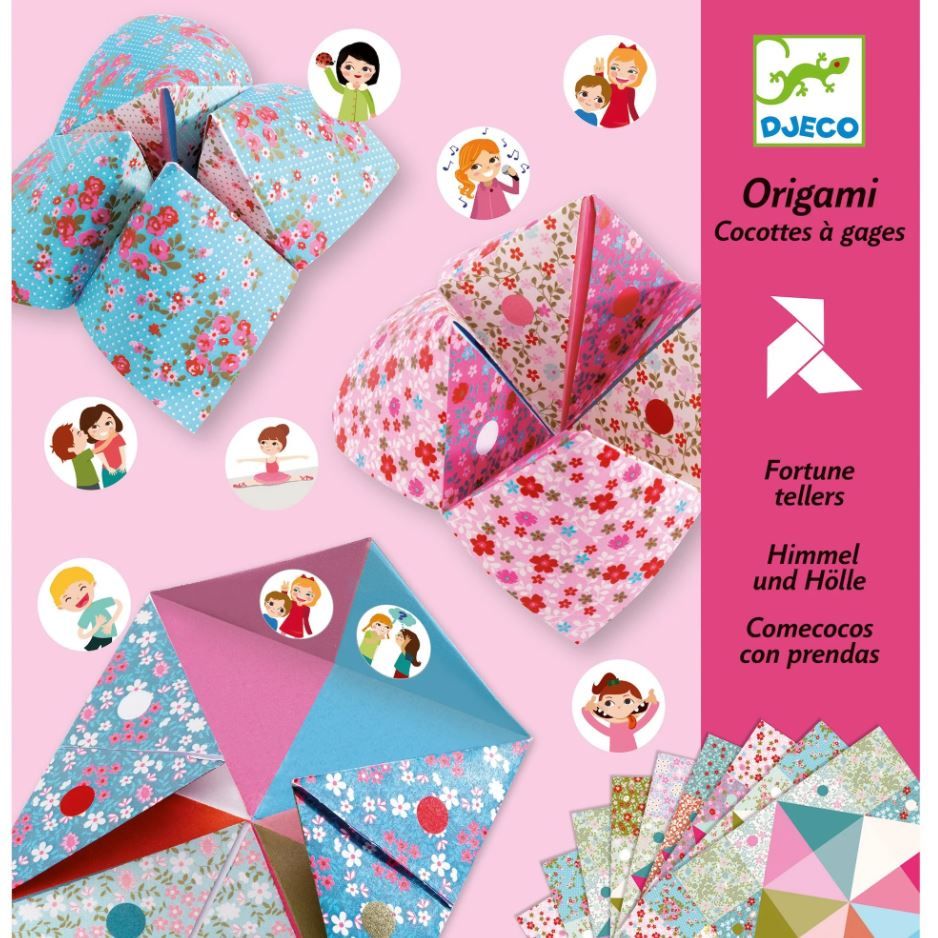 Djeco Flower Fortune Tellers Origami Paper Craft Kit Art & Craft Djeco