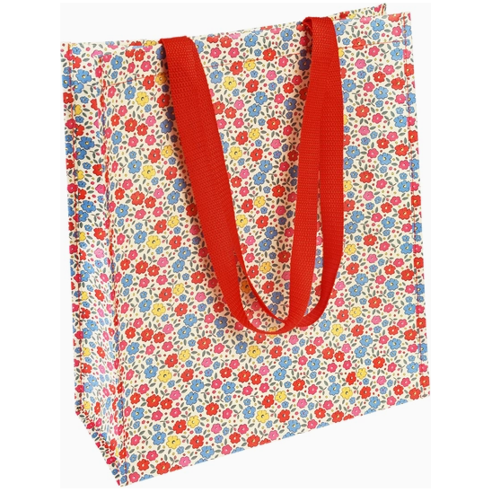 Reusable Gift bag, tissue &amp; ribbon Gift Wrap The Natural Baby Company Recycled shopping bag - Tide Floral Print  