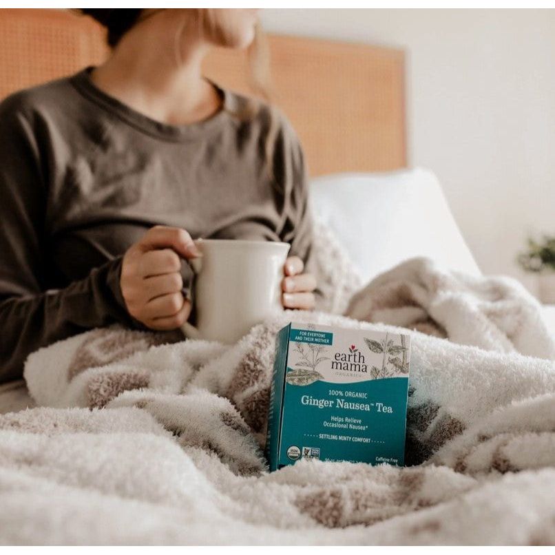 Earth Mama Organics Ginger Nausea Tea Supplements &amp; Remedies Earth Mama Organics   