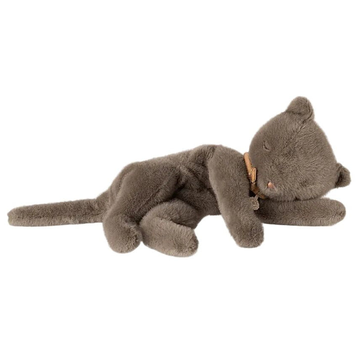 Maileg Sleeping kitten plush, Medium - Grey Dolls &amp; Plush Toys Maileg