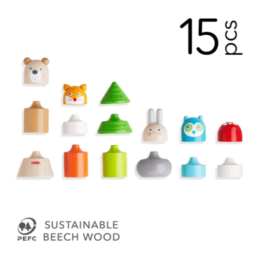 Haba Forest Animals Wooden Stacking Toy Puzzles &amp; Mazes Haba   