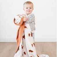 Saranoni Double - Bamboo Rayon Muslin 4-Layer Quilts Swaddles &amp; Blankets Saranoni Higland Cow