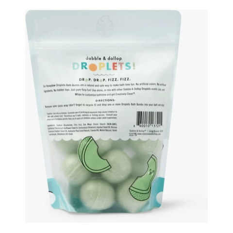 Dabble &amp; Dollop 100% Natural Bath Bombs - Honeydew Melon Natural Toiletries Dabble &amp; Dollop   