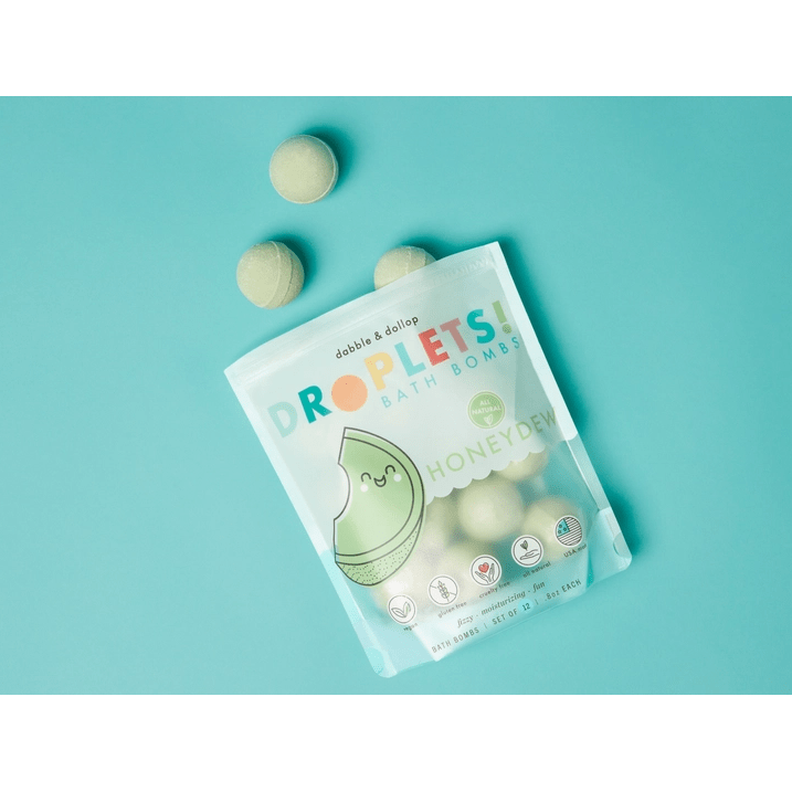 Dabble &amp; Dollop 100% Natural Bath Bombs - Honeydew Melon Natural Toiletries Dabble &amp; Dollop   
