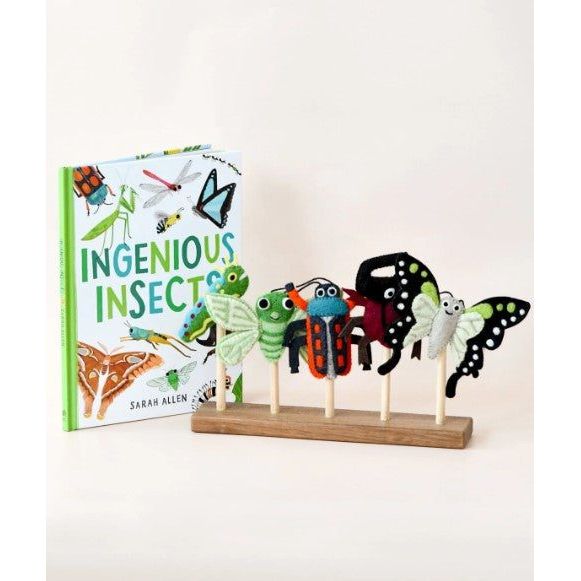 Tara Treasures Ingenious Insects Finger Puppets and Book Set by Sarah Allen Finger Puppet Tara Treasures