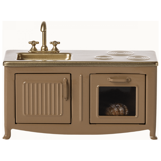 Maileg Kitchen, Mouse - Light brown Mouse House furniture Maileg