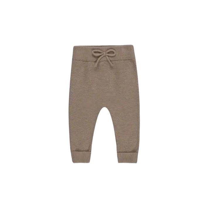 Quincy Mae Essentials Bailey Knit Pant Heathered Mocha Tops &amp; Bottoms Quincy Mae