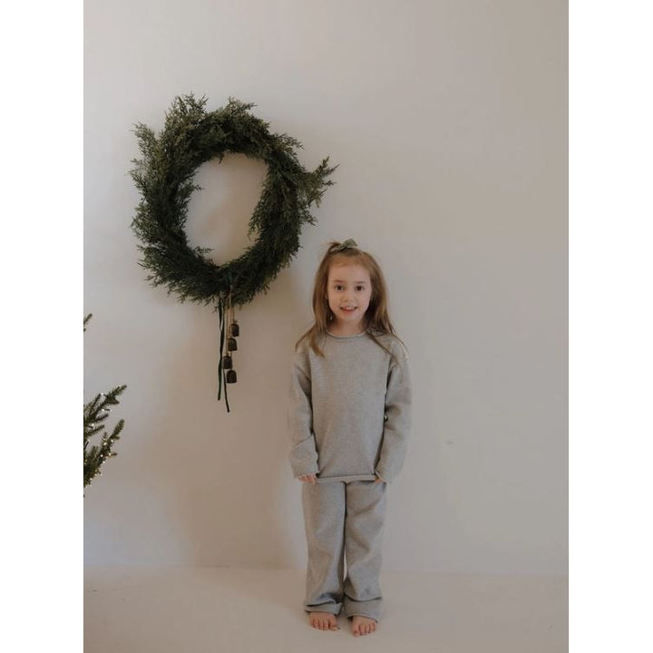 Forever French Knit Pant Set - Grey Knit Set Forever French Baby