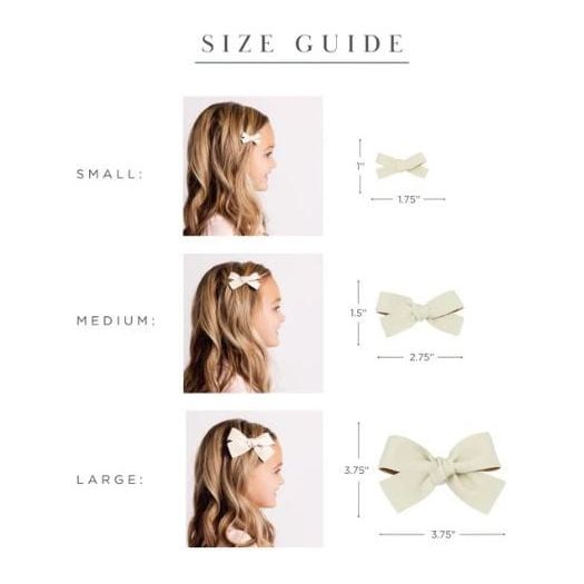 Lou Lou &amp; Company Leather Bow Clip- Single Large Hair clip Lou Lou &amp; Company   