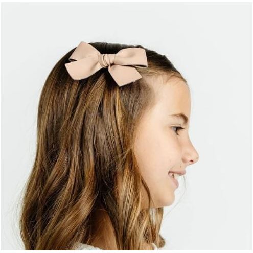 Lou Lou &amp; Company Leather Bow Clip- Single Large Hair clip Lou Lou &amp; Company   