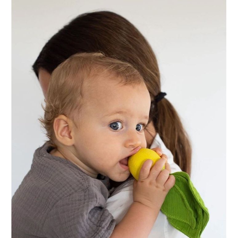 Oli &amp; Carol Lemon Mini  Doudou Teether Pacifiers and Teething Oli &amp; Carol   