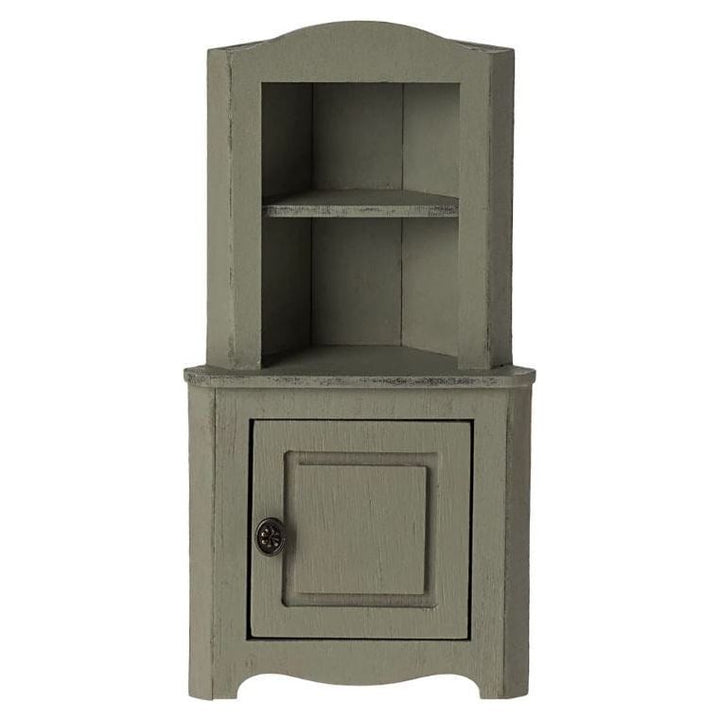 Maileg Corner Cabinet, Mouse - Light Green Mouse House furniture Maileg