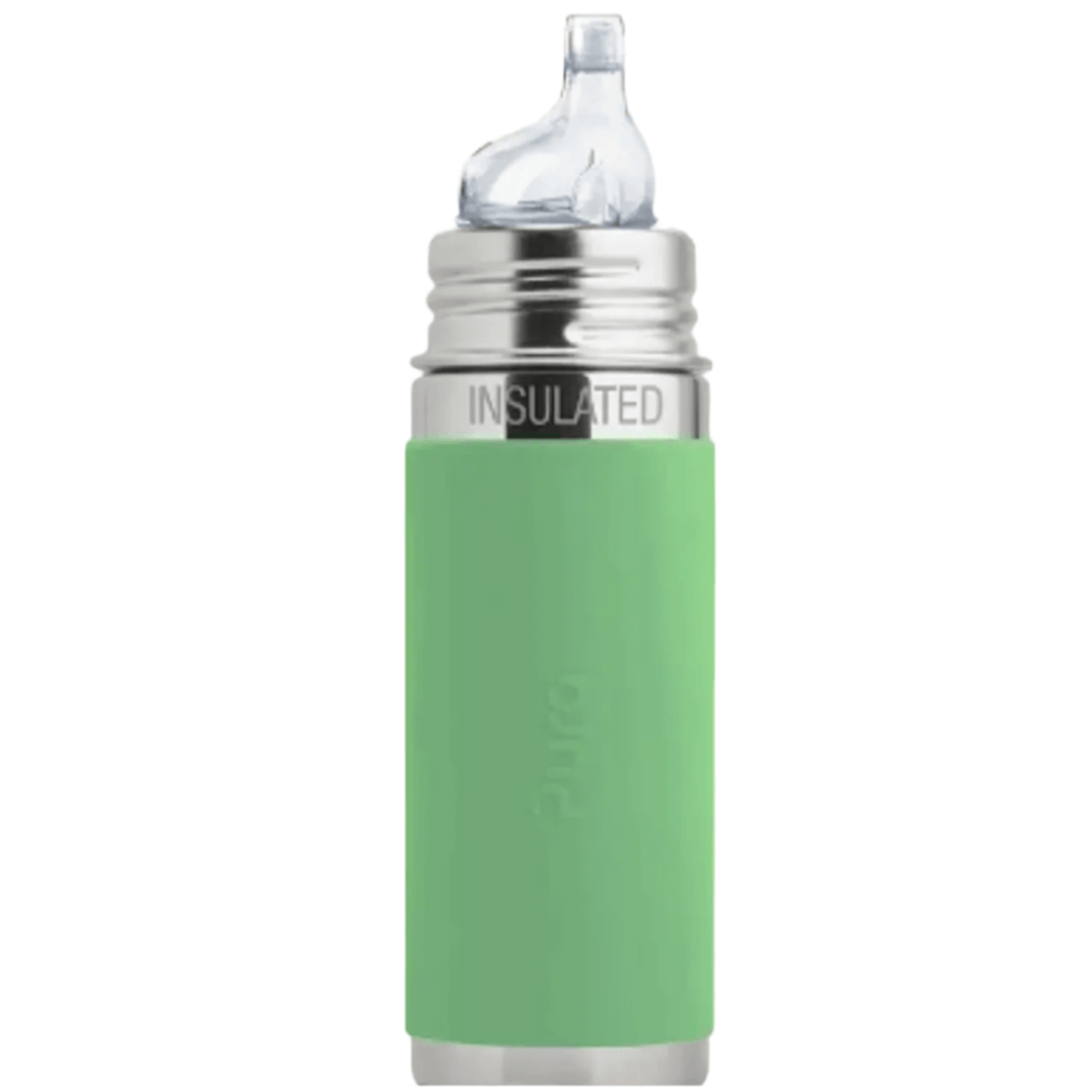 Pura Insulated Sippy Cup w/ Sleeve Bottles &amp; Sippies Pura Stainless Moss