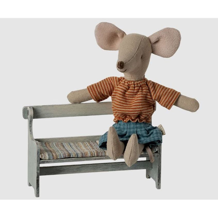 Maileg Bench, Mouse -Vintage Off White Mouse House furniture Maileg