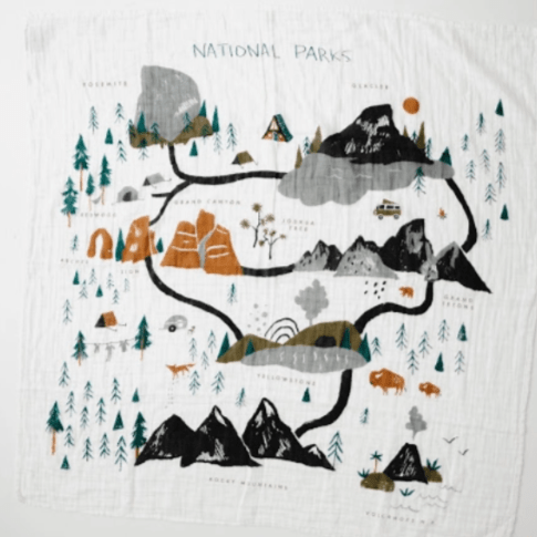 Clementine Kids National Parks Swaddle Swaddles &amp; Blankets Clementine Kids   