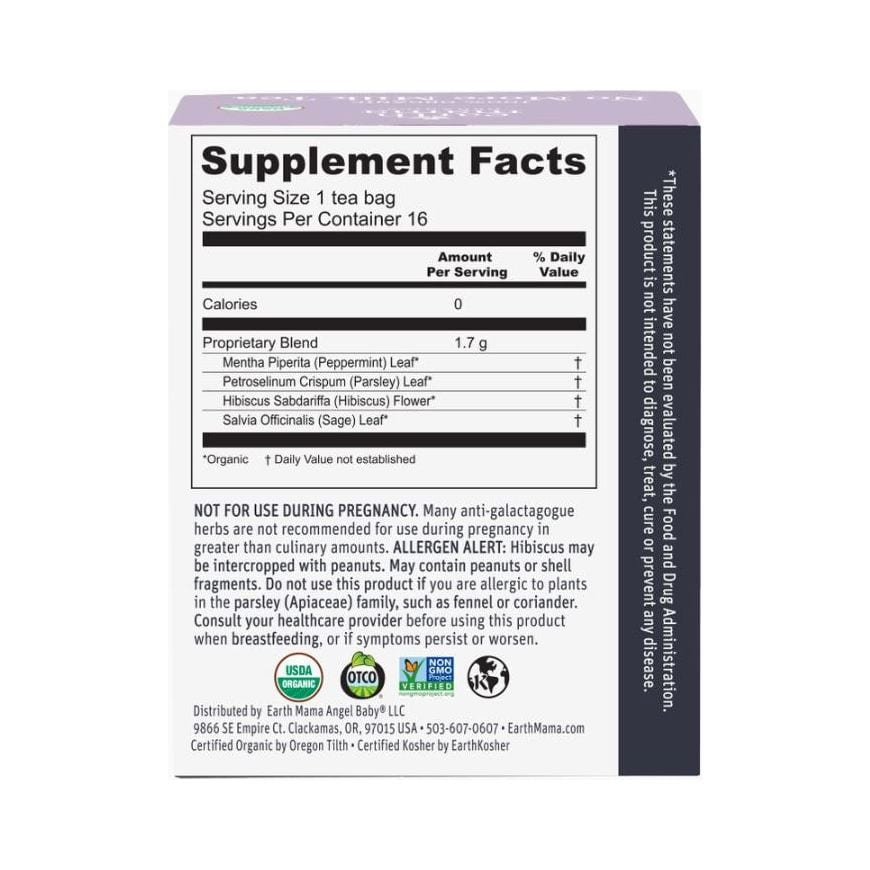 Earth Mama Organics No More Milk Tea Supplements &amp; Remedies Earth Mama Organics   