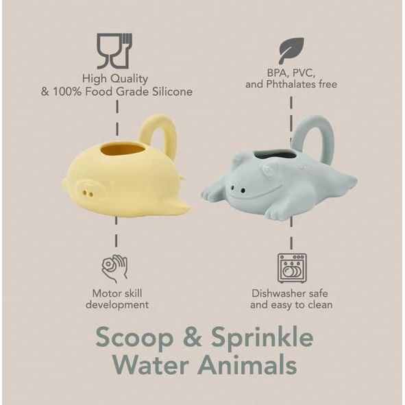 Noüka Scoop &amp; Sprinkle Water Animals - Splash Bath Time Noüka