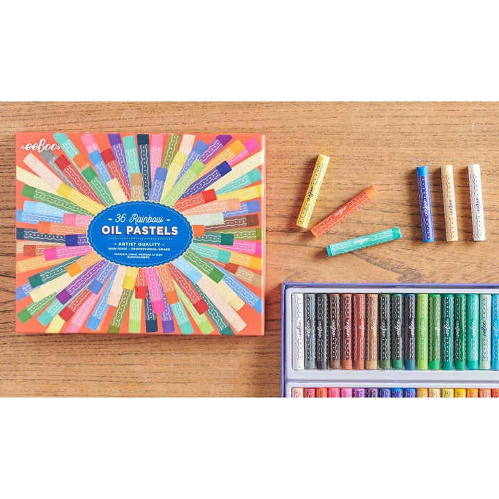 eeBoo Rainbow 36 Oil Pastels Oil Pastels eeBoo