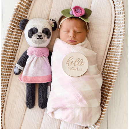 Cuddle + Kind Polly the Panda 13" Dolls Cuddle + Kind