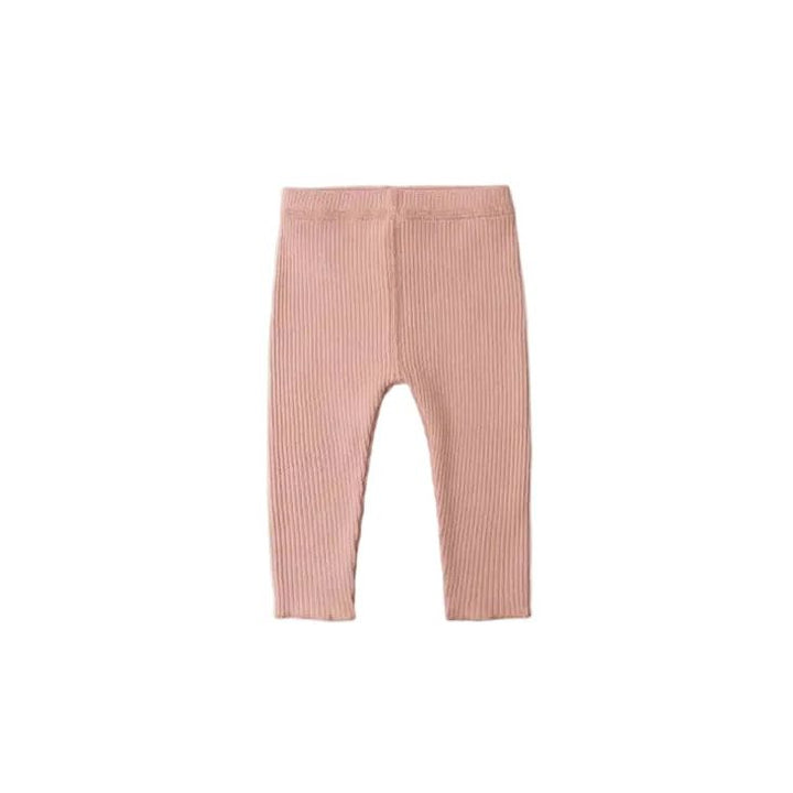 Quincy Mae Essentials Ribbed Legging Pink Tops &amp; Bottoms Quincy Mae