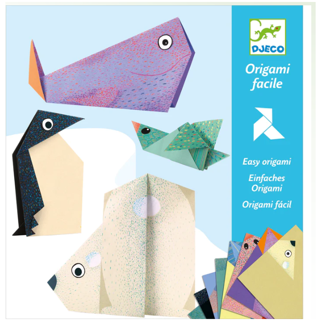 Djeco Polar Animals Origami Paper Craft Kit Art &amp; Craft Djeco
