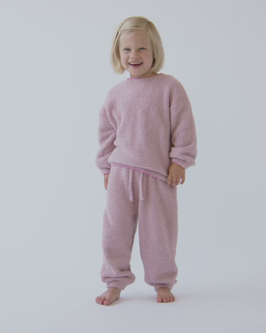 7AM Boxy Sweater, Fuzzy- Ash Rose Sweater 7AM