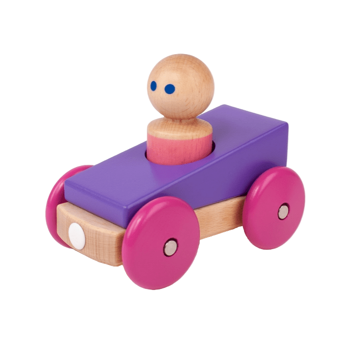 Tegu Magnetic Racer Wooden Toys Tegu Purple  