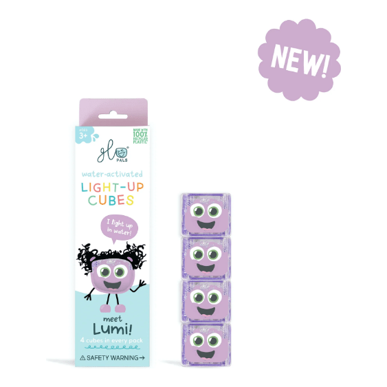 Glo Pals 4 Pack - Purple Lumi Bath Time Glo Pals