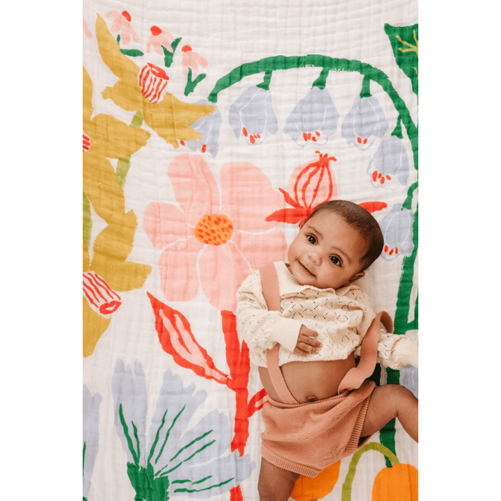 Clementine Kids Cottage Garden Quilt Swaddles &amp; Blankets Clementine Kids   