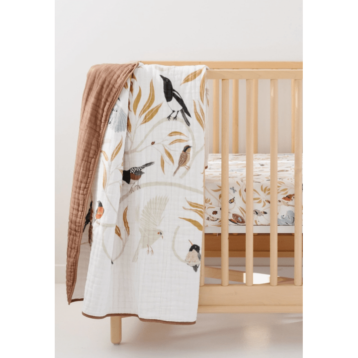 Clementine Kids For the Birds Quilt Swaddles &amp; Blankets Clementine Kids   
