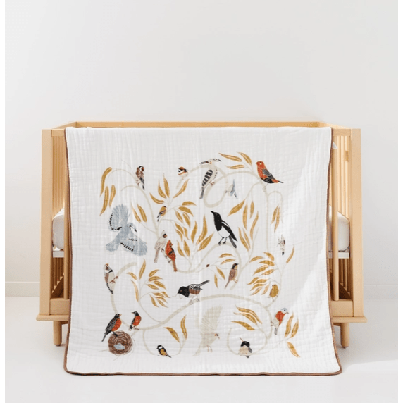 Clementine Kids For the Birds Quilt Swaddles &amp; Blankets Clementine Kids   
