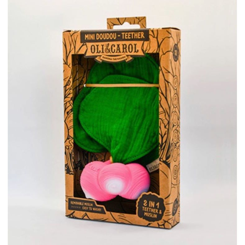 Oli &amp; Carol Ramona the Radish Mini Doudou Teether Pacifiers and Teething Oli &amp; Carol   