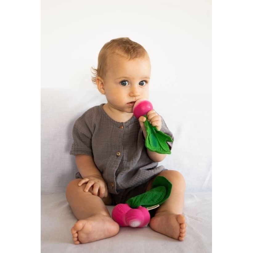 Oli &amp; Carol Ramona the Radish Mini Doudou Teether Pacifiers and Teething Oli &amp; Carol   