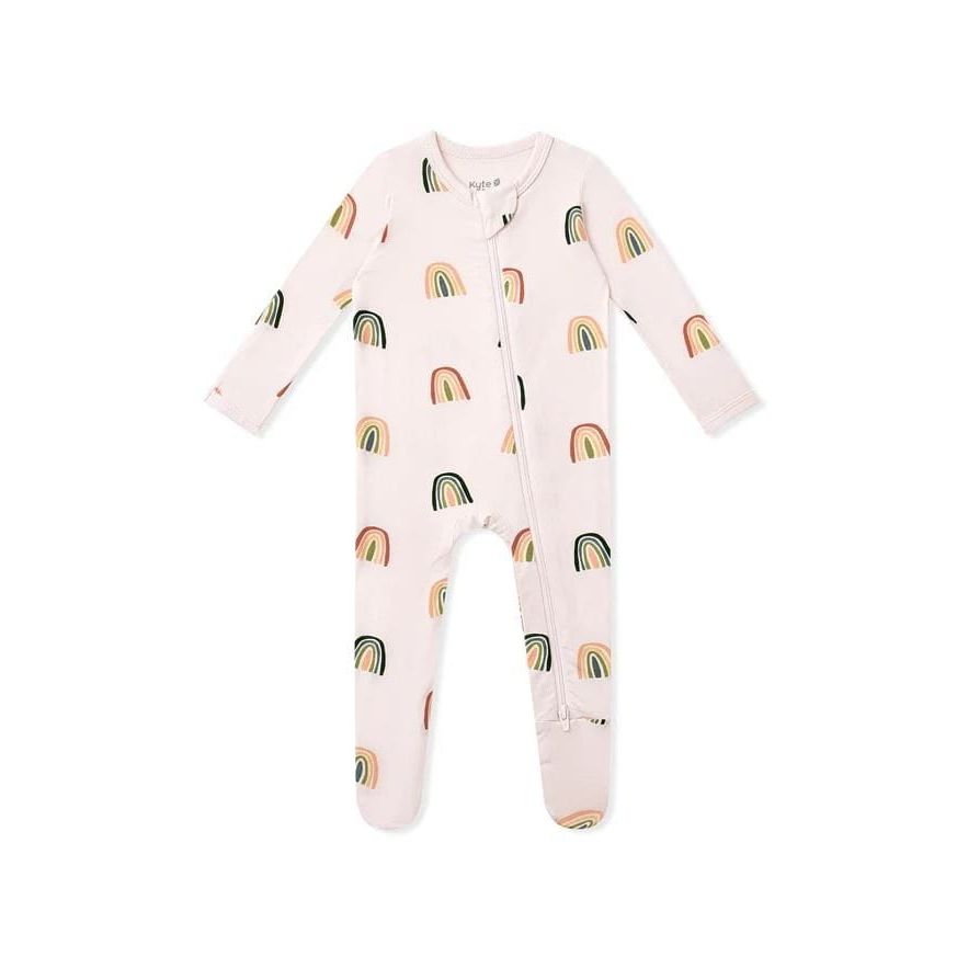 Kyte Baby Zippered Footie Prints Footie Kyte Baby Preemie Retro Rainbow