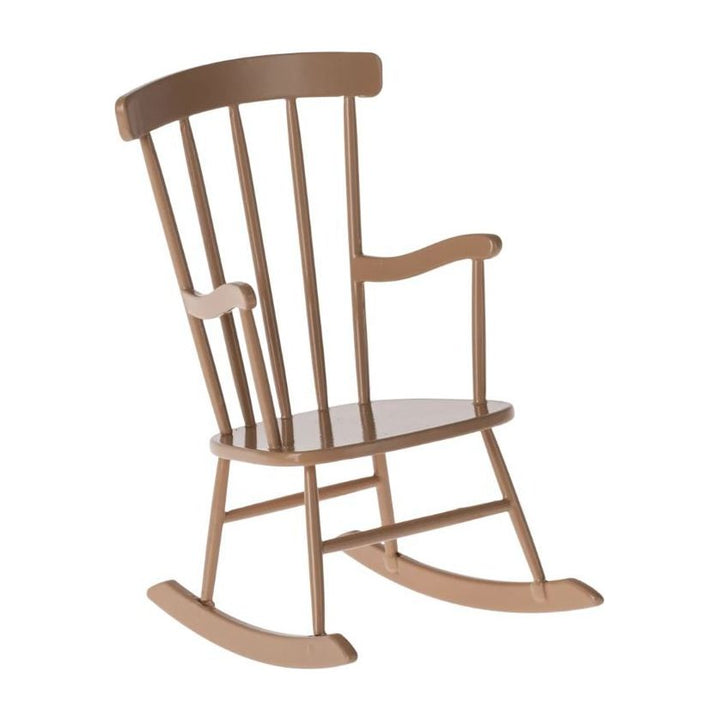 Maileg Rocking Chair, Miniature - Dark Powder Miniature Dollhouse Furniture Maileg