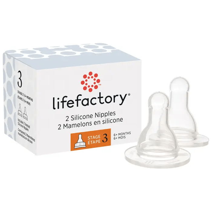 Lifefactory Bottle Nipples - 2 Pack Bottles &amp; Sippies Lifefactory Stage 3 (6+ months)  
