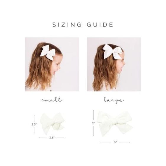 Lou Lou &amp; Company Velvet Bow Clip- Single Small Hair clip Lou Lou &amp; Company   
