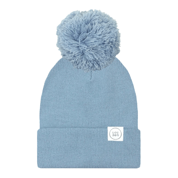 Lou Lou &amp; Company Beanie With Pom hat Lou Lou &amp; Company Steel Blue  