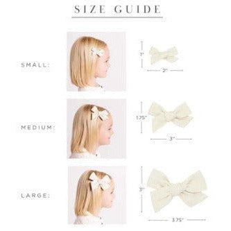 Lou Lou &amp; Company Linen Bow Clip- Single Medium Headband Lou Lou &amp; Company   